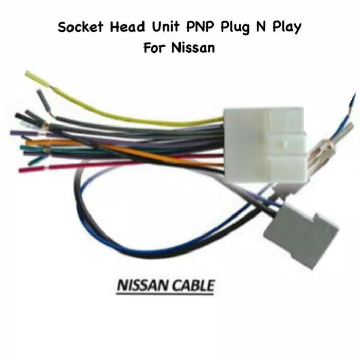 kabel socket-soket head unit double din tv mobil nissan