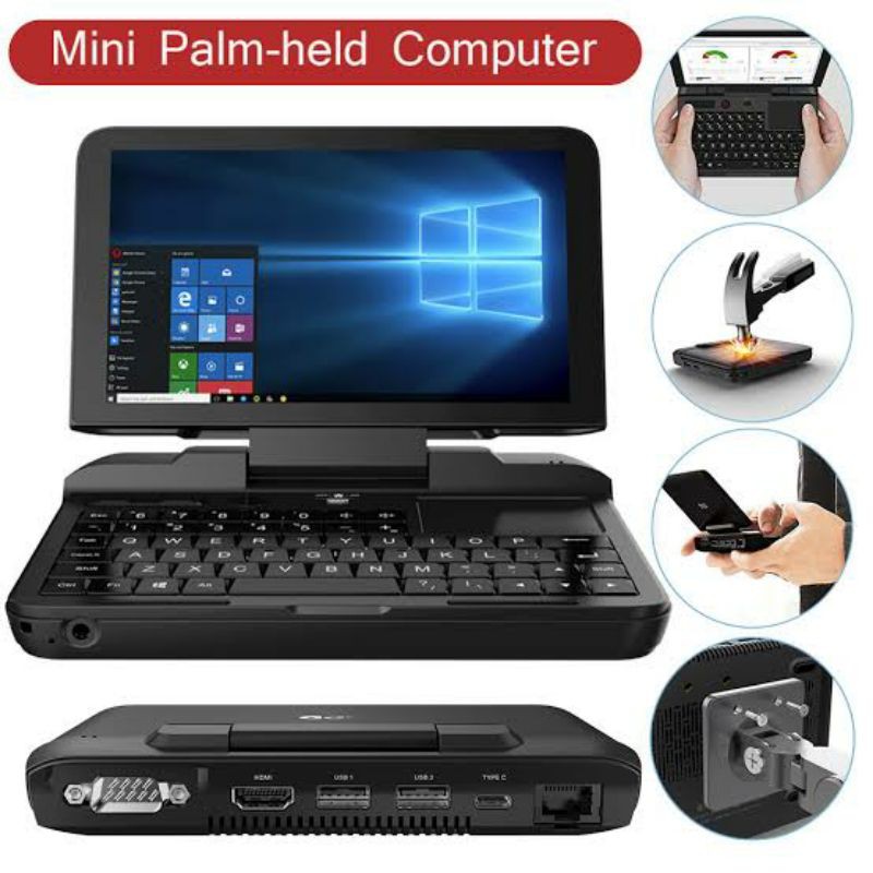 GPD Micro PC 8GB/256GB Pocket Mini Laptop 6 inch Windows 10 Pro N4120