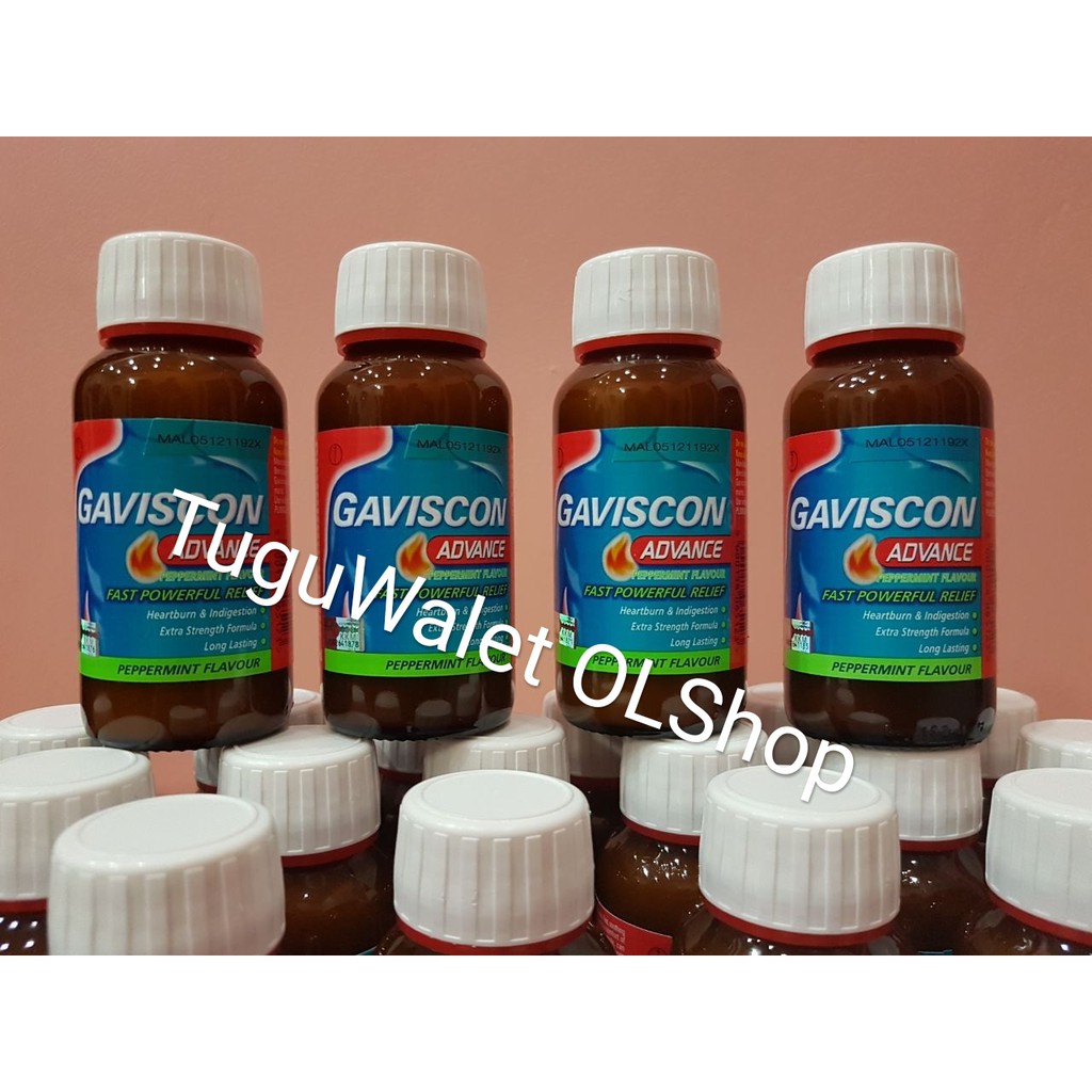 GAVISCON ADVANCE- ReadyStock-Fast Power Relief HeartBurn AsamLambung