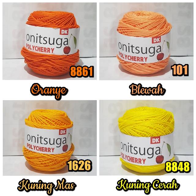 Benang Rajut Onitsuga Polycherry