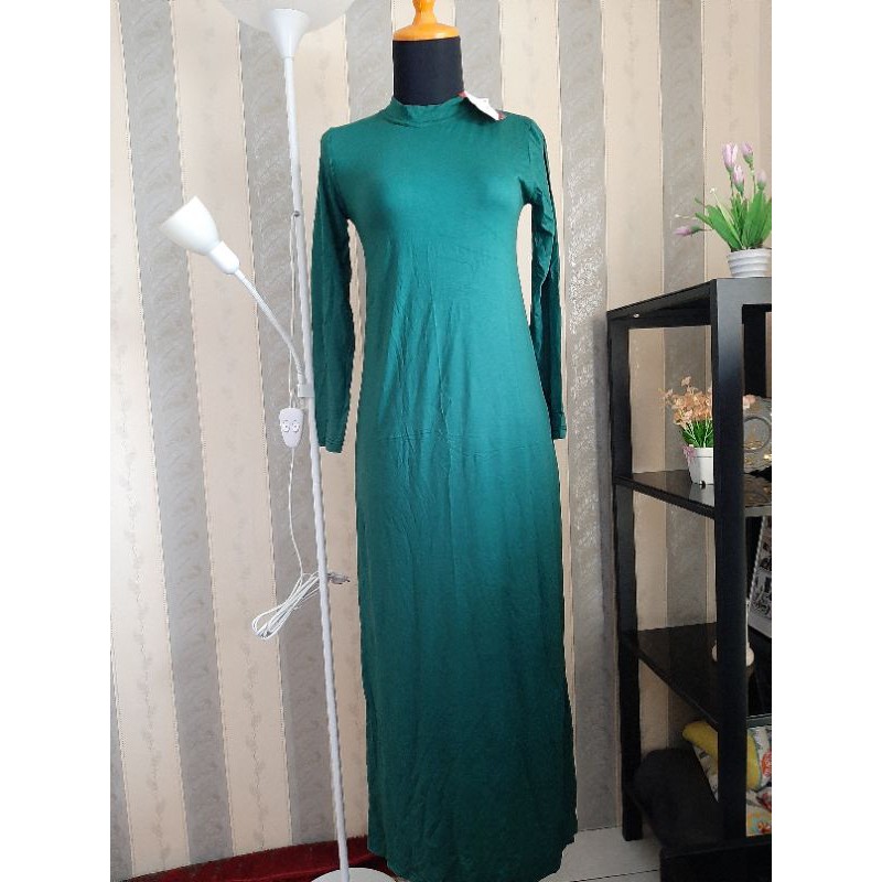 inner dress ijo botol allsize