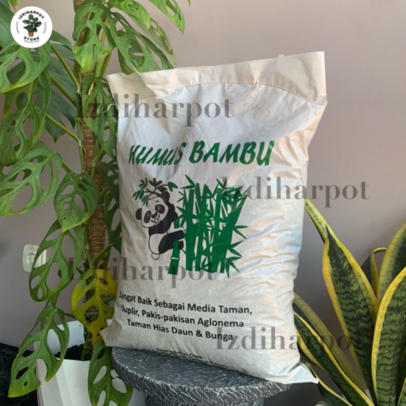 Media Tanam Humus Bambu Untuk Aglonema dan Tanaman hias - HUMUS BAMBU