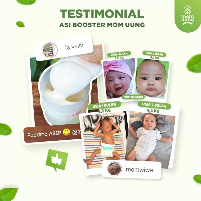 Momuung Mom Uung Booster ASI Pelancar ASI Daun Kelor Daun Katuk Ikan Gabus / ASI BOOSTER Mom Uung Herbal dan Halal