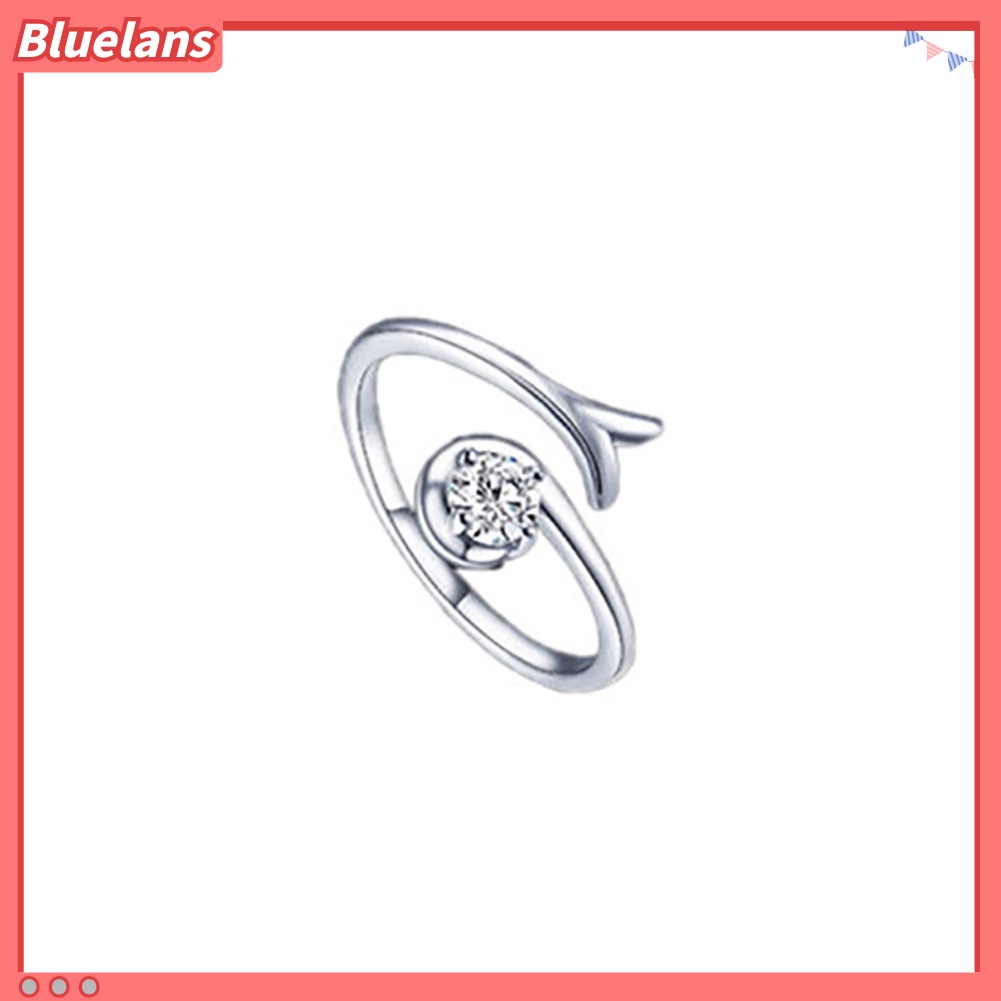 Bluelans Men Women Silver Plated Constellations Adjustable Opening Ring Birthday Gift