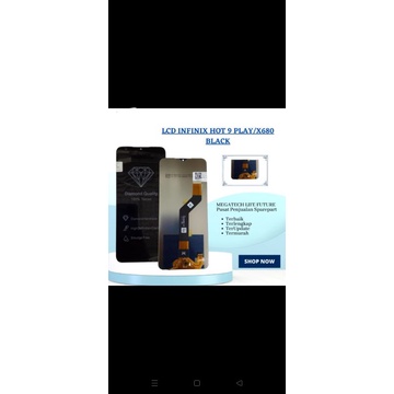 Jual lcd Handphone Android infinix Hot 9play(X680)black ori