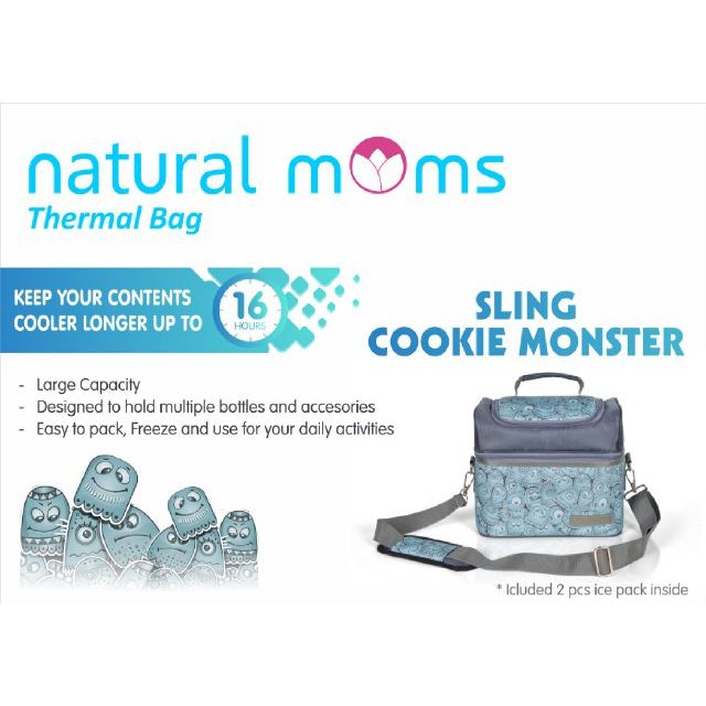 

Cookie Monster natural Mom Thermal Bag