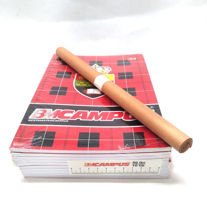 

BM CAMPUS BUKU TULIS MAXI 50 LEMBAR + FREE SAMPUL COKELAT