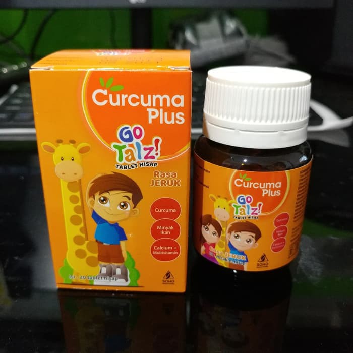 TERBARU Curcuma Plus Jeruk Go Talz Th Multivitamin &amp; Suplemen (20tab)