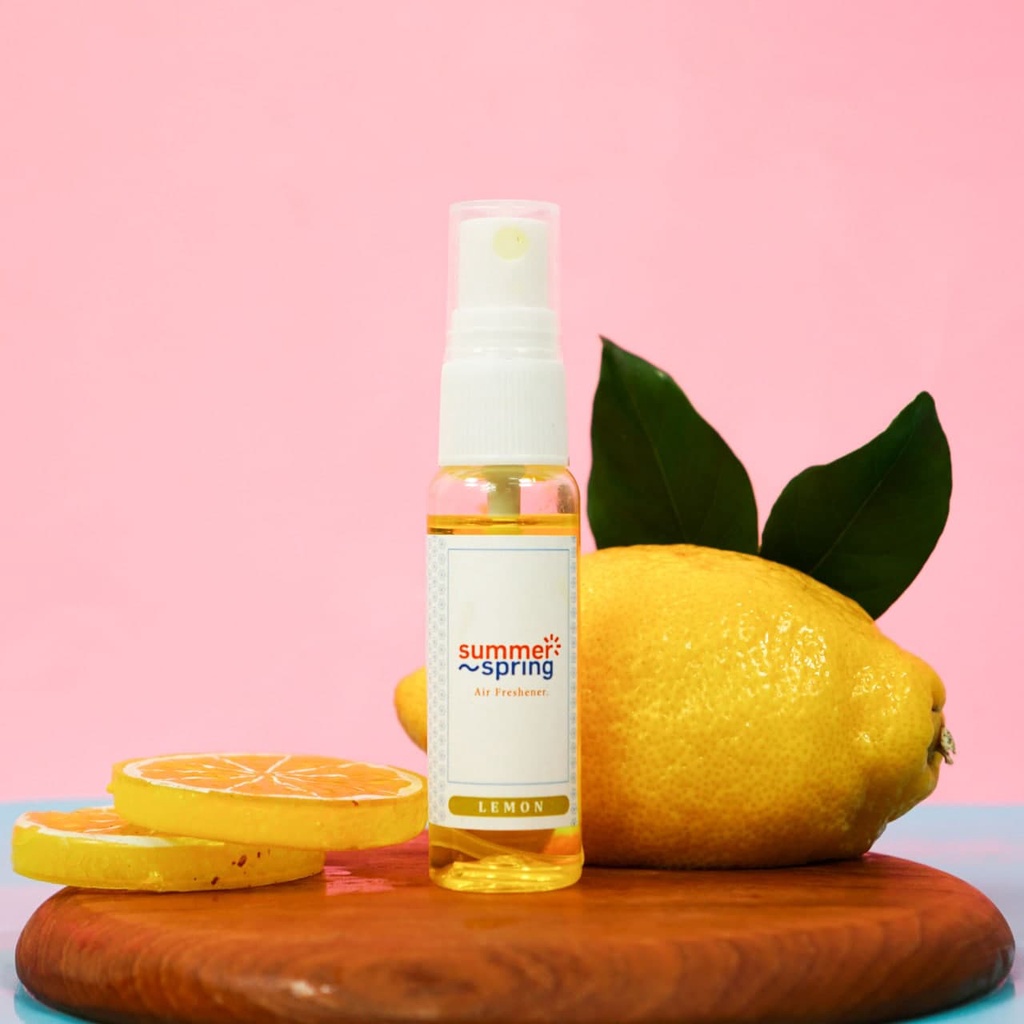 SummerSpring Spray Pengharum Mobil AC Aroma Lemon Pewangi Ruangan Kamar Tidur Parfum Kamar Mandi