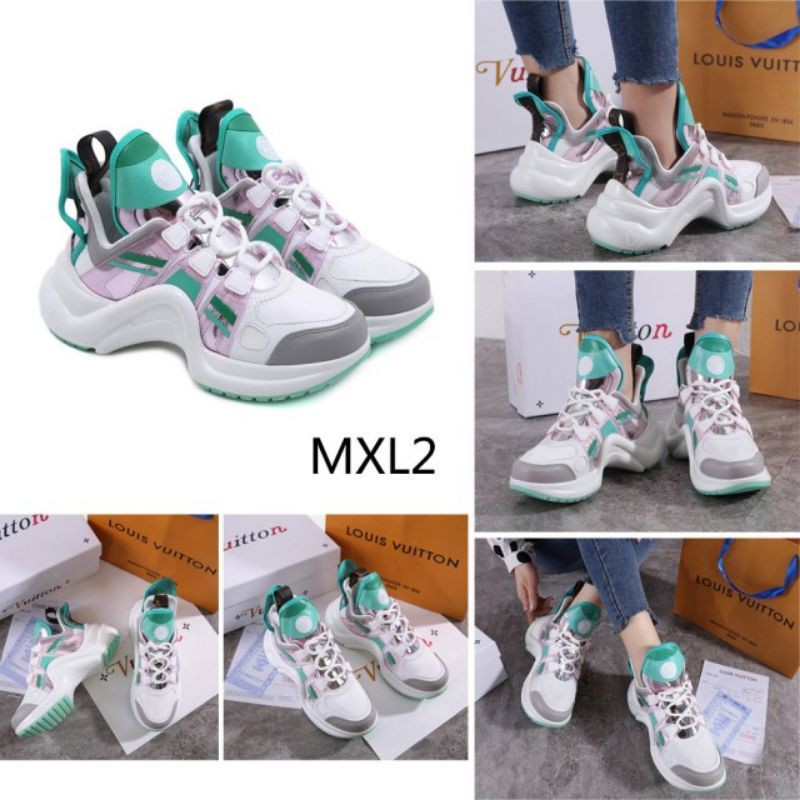 lv archlight sneaker green