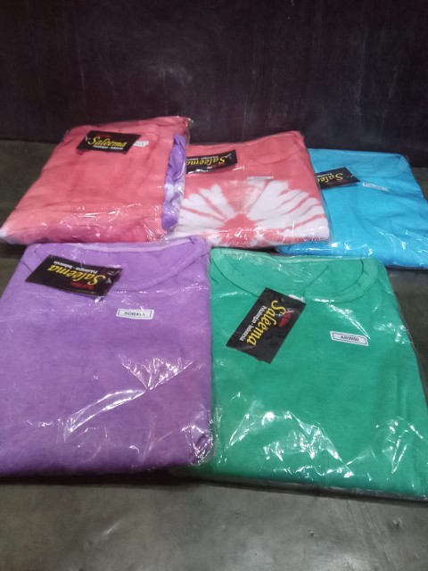 Longdres Kaos Batik Busui/gamis Panjang/gamis Abstrak Tie Dye Jumputan Termurah Laris