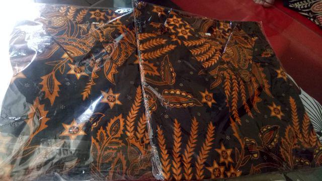 Batik Couple Keluarga Sania Ruffle Ori Ndoro Jowi Dnt Sekarwangi