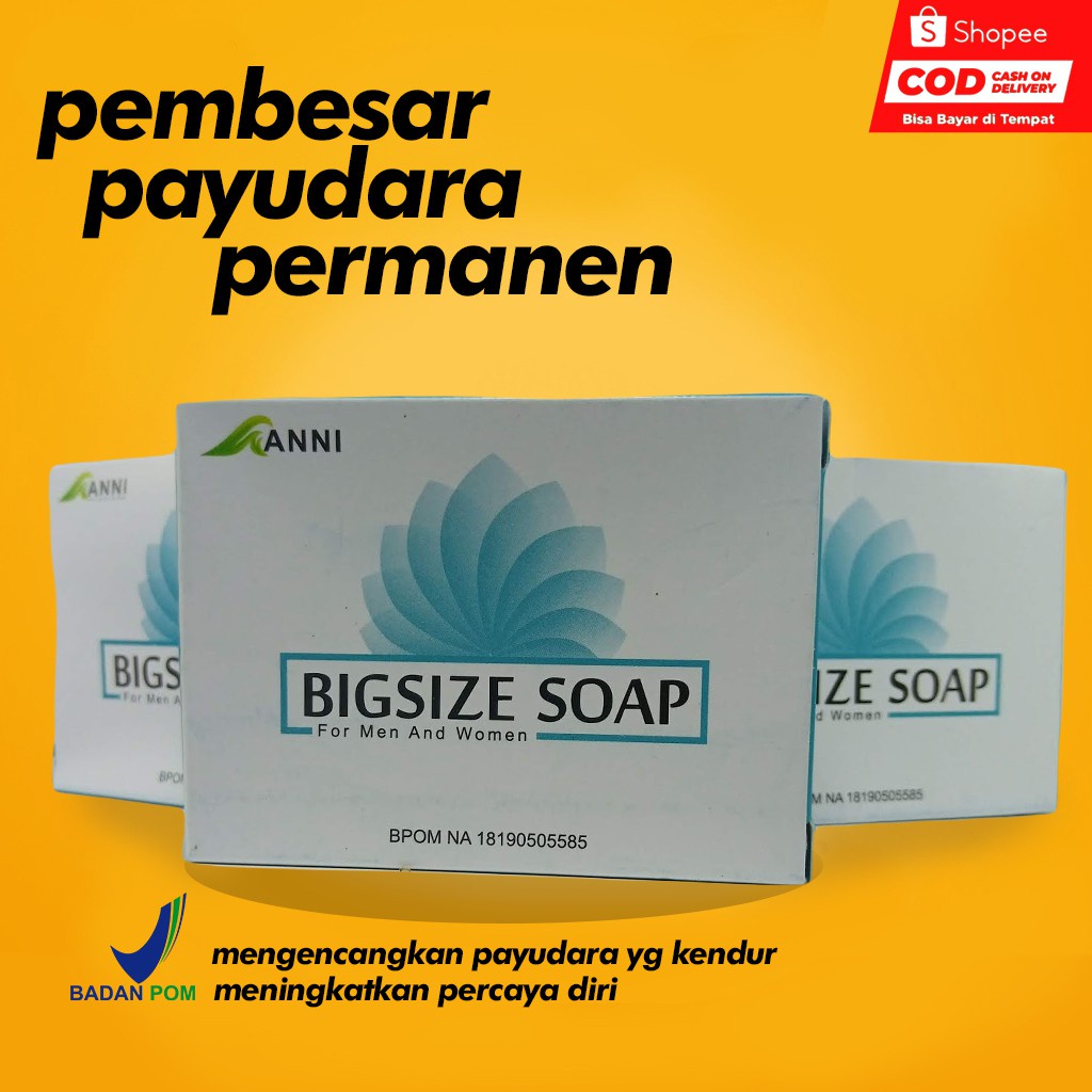 BIGSIZE SOAP PEMBESAR PAYUDARA AMPUH ALAMI MONTOK CEPAT TANPA EFEK SAMPING PERMANEN ASLI KENCANG