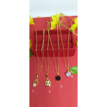 kalung rantai Nori tipis+liontin dewasa