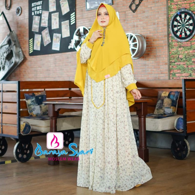 Baju Gamis Wanita Baraya +khimar