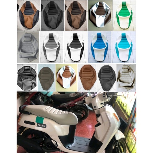 Kulit jok fazzio custem JAPs bahan MBtech/Bungkus jok motor yamaha fazzio