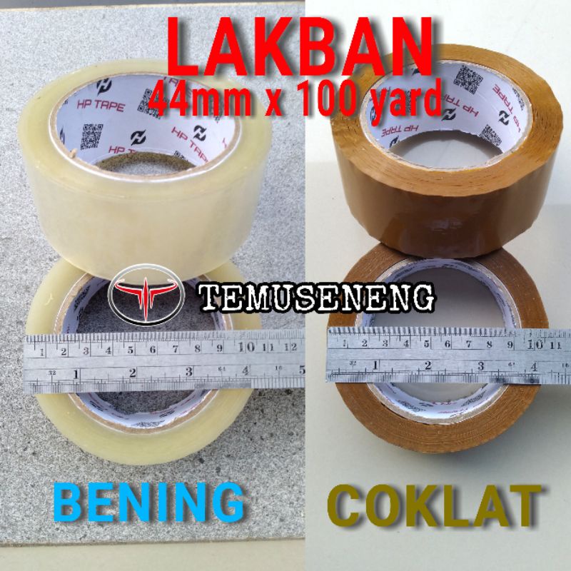 Lakban 45 Mm X 100 Yard 90 Meter Lakban Bening Lakban Coklat Tape Plester Perakat Tape