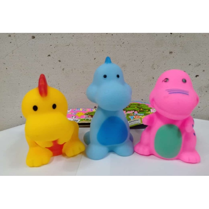 SH303 - Mainan Bayi Saat Mandi Cit Dinosaurus Isi 3 pc SH 303