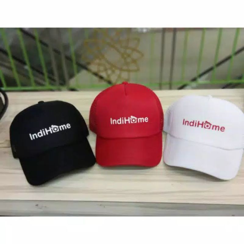 topi jaring trucker indihome fiber optik fisnet bisnet