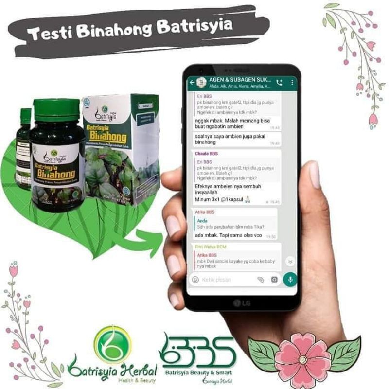 BINAHONG BATRISYIA/ OBAT GATAL EKSIM LUKA BAKAR DIABETES ASAM URAT AMBEIEN MAAGH SAKIT LAMBUNG