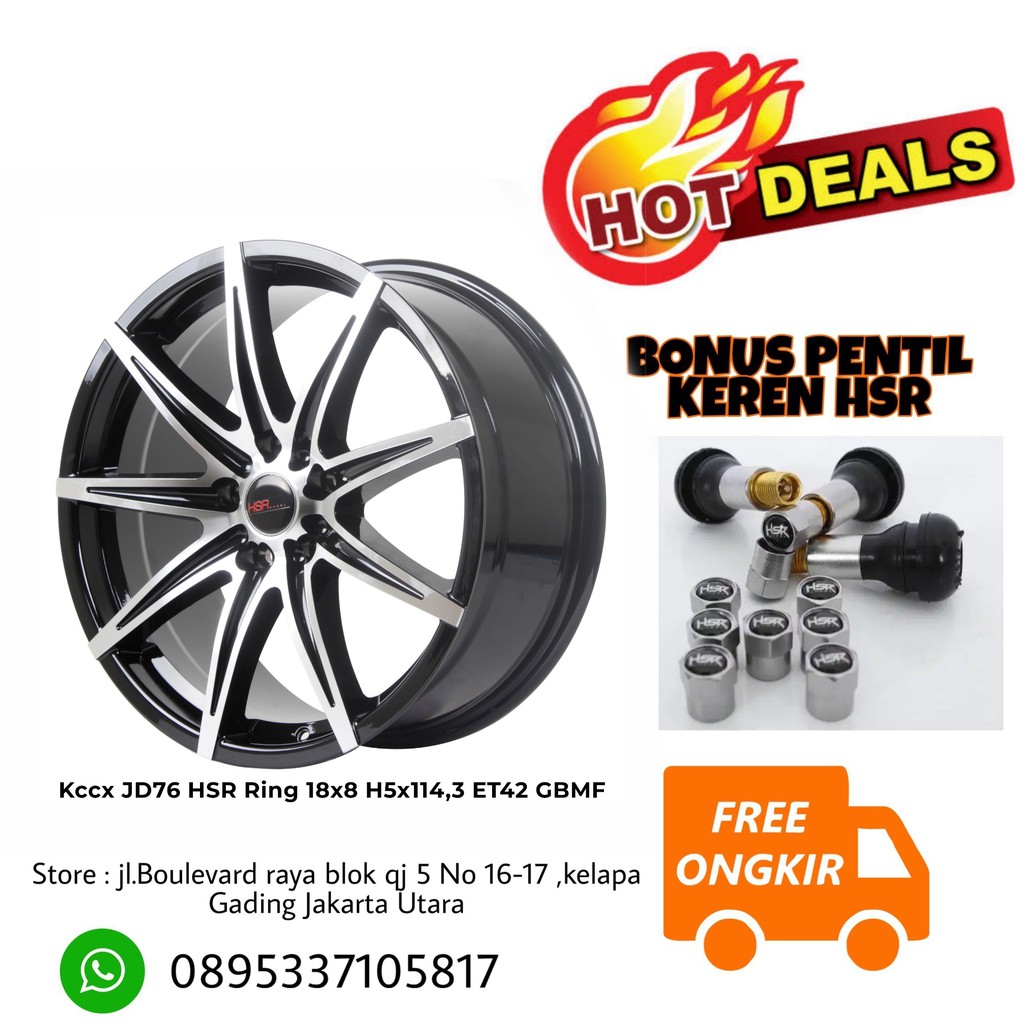  Velg  Mobil  Murah R18 Ring  18  Type KCCX untuk Innova Hrv 