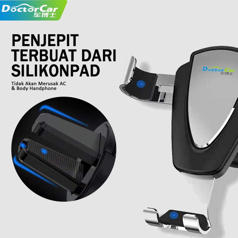 Car Holder HP MOBIL GPS Holder Jepit Metal Stabil