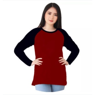 Kaos Baju Wanita Raglan Lengan 3/4 (POLOS) Kaos Cewek/ Kaos Oblong/ Kaos Baju Tshirt Atasan Wanita/ Kaos Raglan Lengan Panjang/ Baju Wanita/ Baju Cewek/ Kaos/Baju/Tshirt/Pakaian/Kaos Baju Wanita Raglan Murah Berkualitas