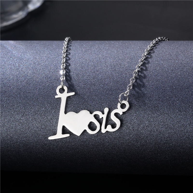 Kalung Rantai Bahan stainless steel Untuk Pria Dan Wanita