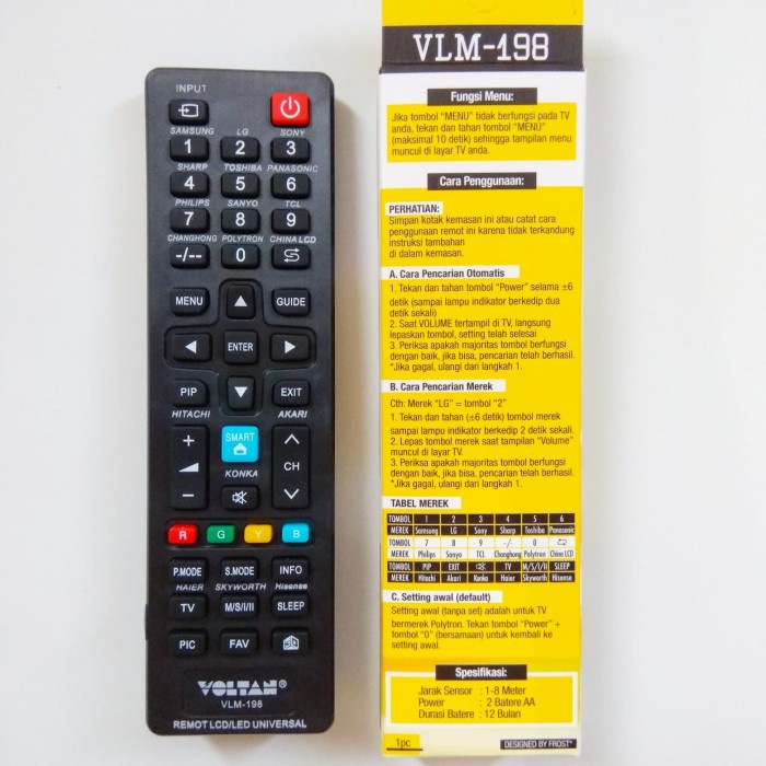 Remot Remote Tv Lcd Led Hitachi/Akari/Konka/Haier Multi/Universal #98
