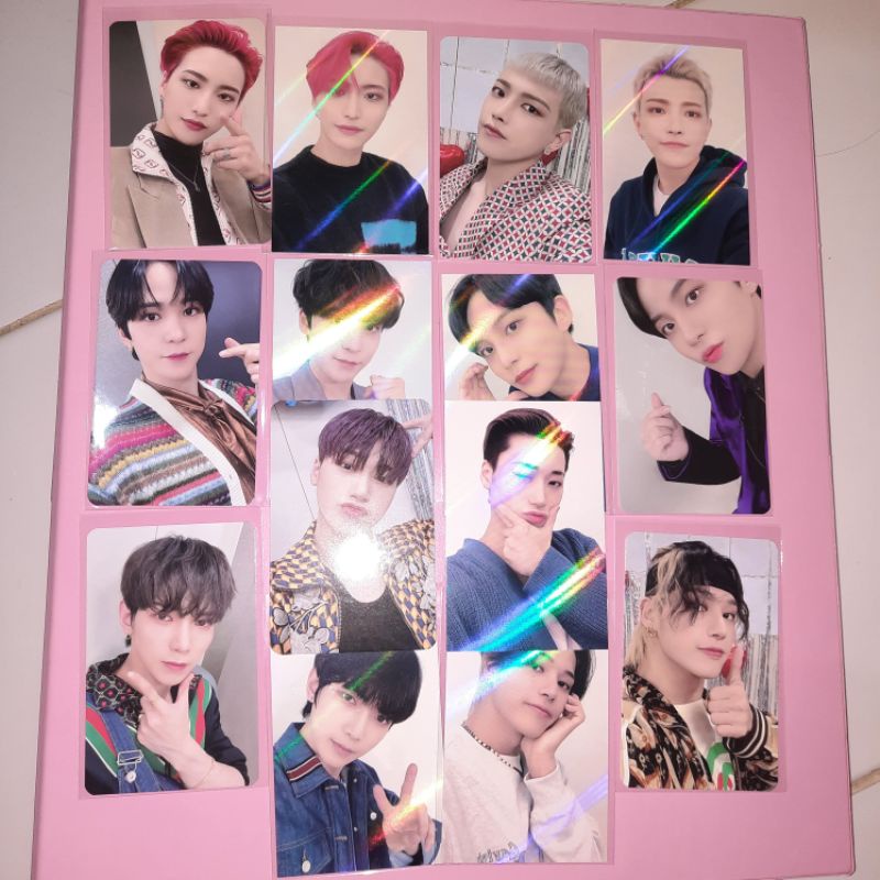 ready stock ateez pc photocard makestar c holo reguler