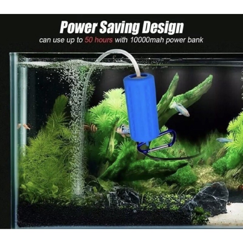 Pompa Aerator USB ac dc Airpump Aerator Usb Pompa Udara Aquarium Portable Pancing FEFARM