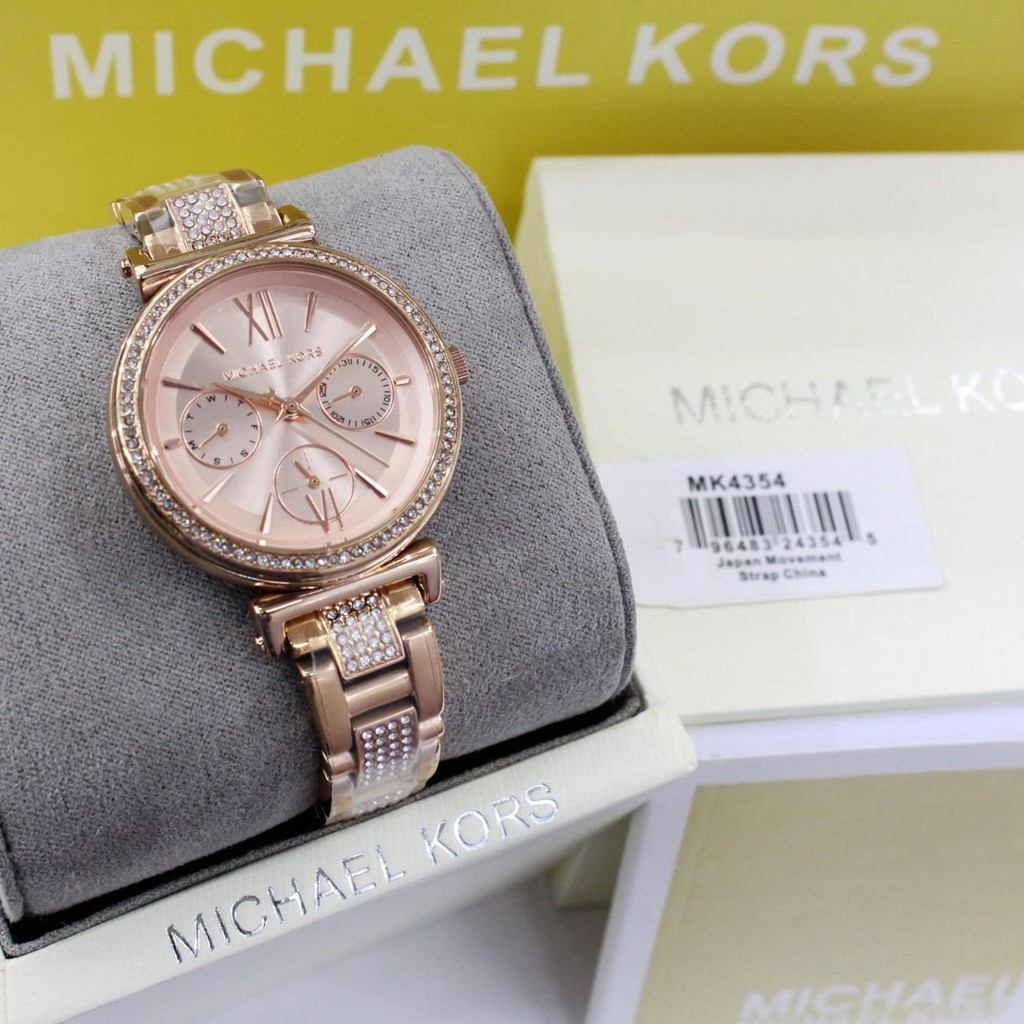 [FREE BOX ORI] JAM TANGAN PRIA WANITA | RANTAI | KULIT | KARET | MURAH | WANITA MICHAEL KORS SOFIE M