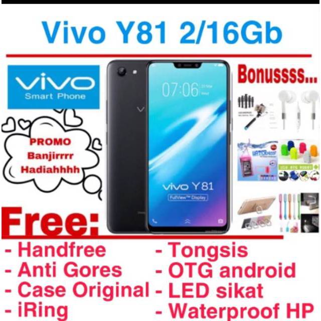 Vivo Y81 Ram 2-16Gb Garansi Resmi