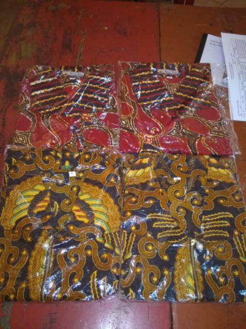 Qnunbatik Couple/sarimbit Batik Blus Gurdho Resleting
