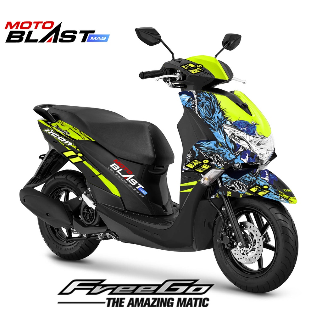 Decal Sticker Motoblast - Yamaha FreeGo Livery Icon Thriller