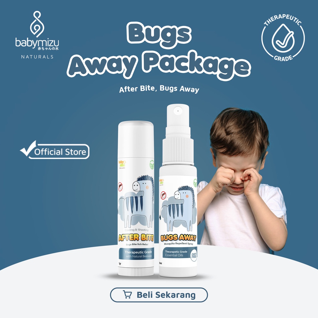 BABYMIZU Bugs Away Package - Bugs Away + After Bite (Anti Mosquito After Bite Bugs Bite Itch Relief)