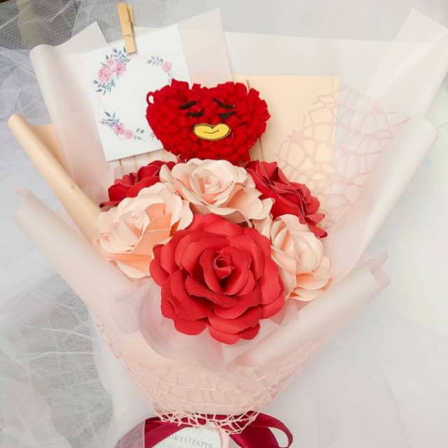 Buket Bunga BTS / BT21 Karakter Tata