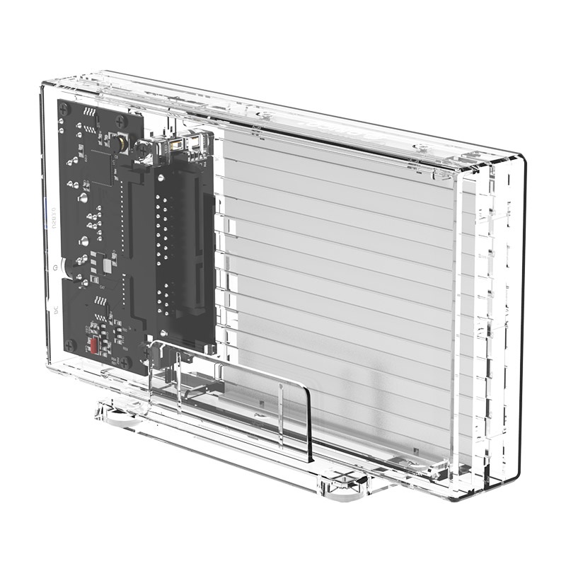 Enclosure Dual Bay For HDD SSD 2.5Inch USB 3.0 Max 4TB With Stand
