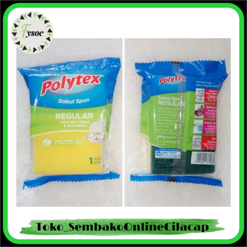 POLYTEX SPON REGULAR SABUT CUCI PIRING