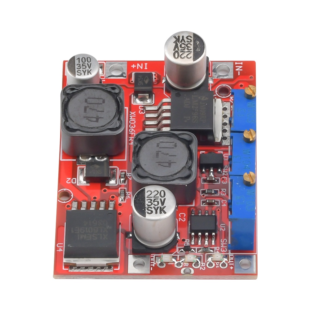 Lm2577S Lm2596S Modul Konverter Boost Buck Tegangan Step Up Down Dc-Dc Untuk Alat Elektronik