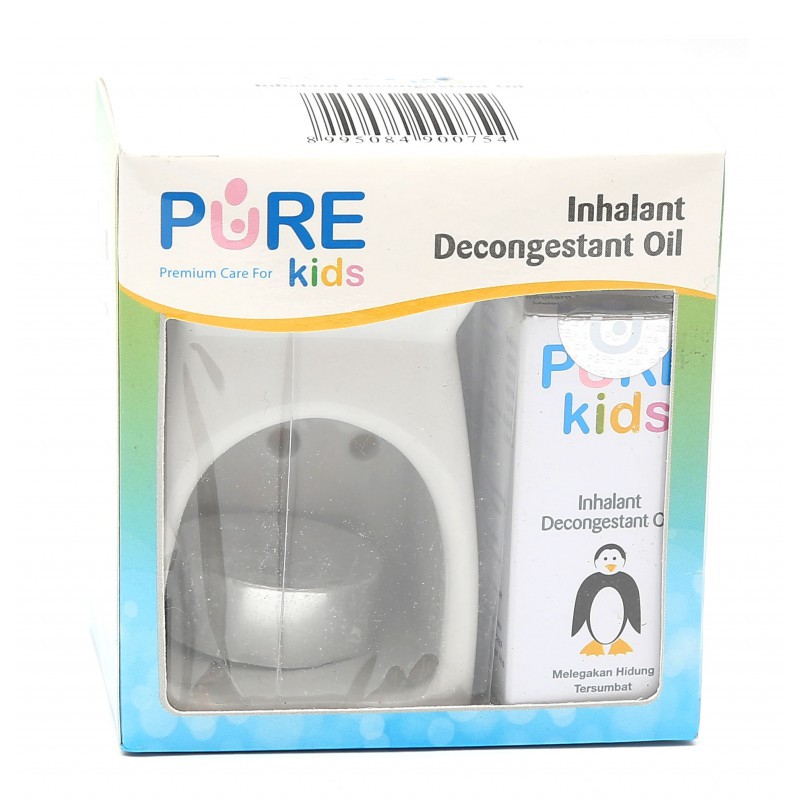 Pure Kids Inhalant Decongestant Oil Obat Hidung Tersumbat 10ml PAKET Isi 2 FREE TUNGKU AROMATHERAPHY