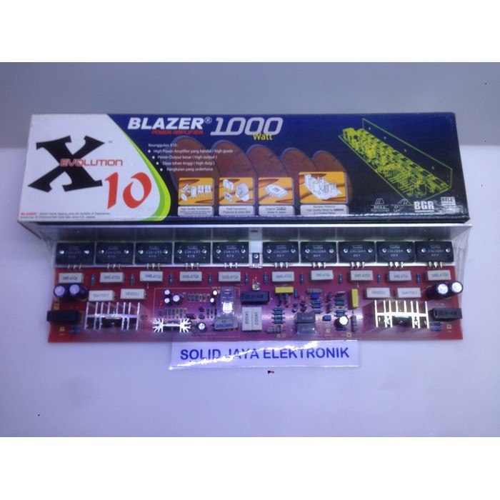 POWER BLAZER X10 100W MONO AMPLIFIER PLUS TR FINAL SANKEN ASLI X 10 1000 WATT 1000 W ASLI BGR BELL