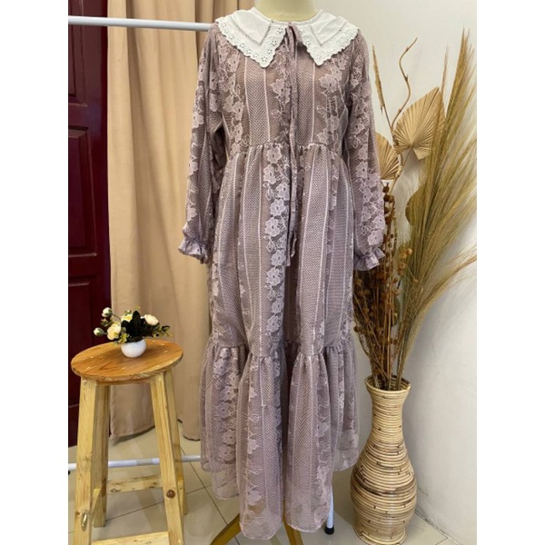 MIDI Dress Brukat Sparkle ORI by Dusk Dsk