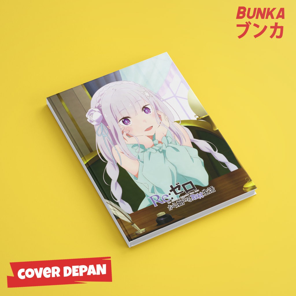 

Notebook Anime Re Zero Emilia Hardcover A5 Buku Tulis Catatan Notes Agenda Planner Jurnal