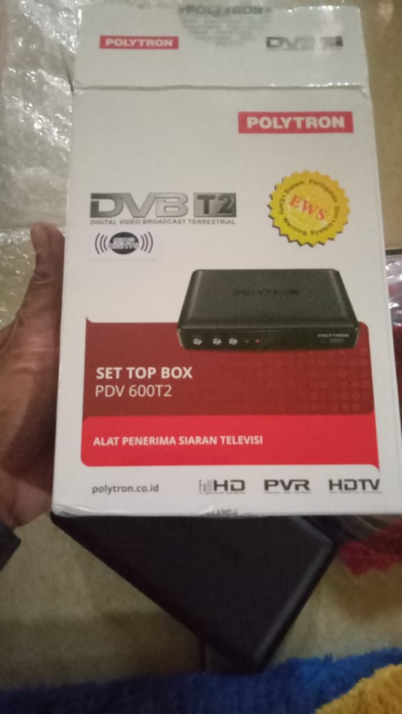 Set Top Box Dvb T2 Polytron Pdv600t2 Receiver Siaran Tv Digital Garansi Resmi 1 Tahun Shopee Indonesia