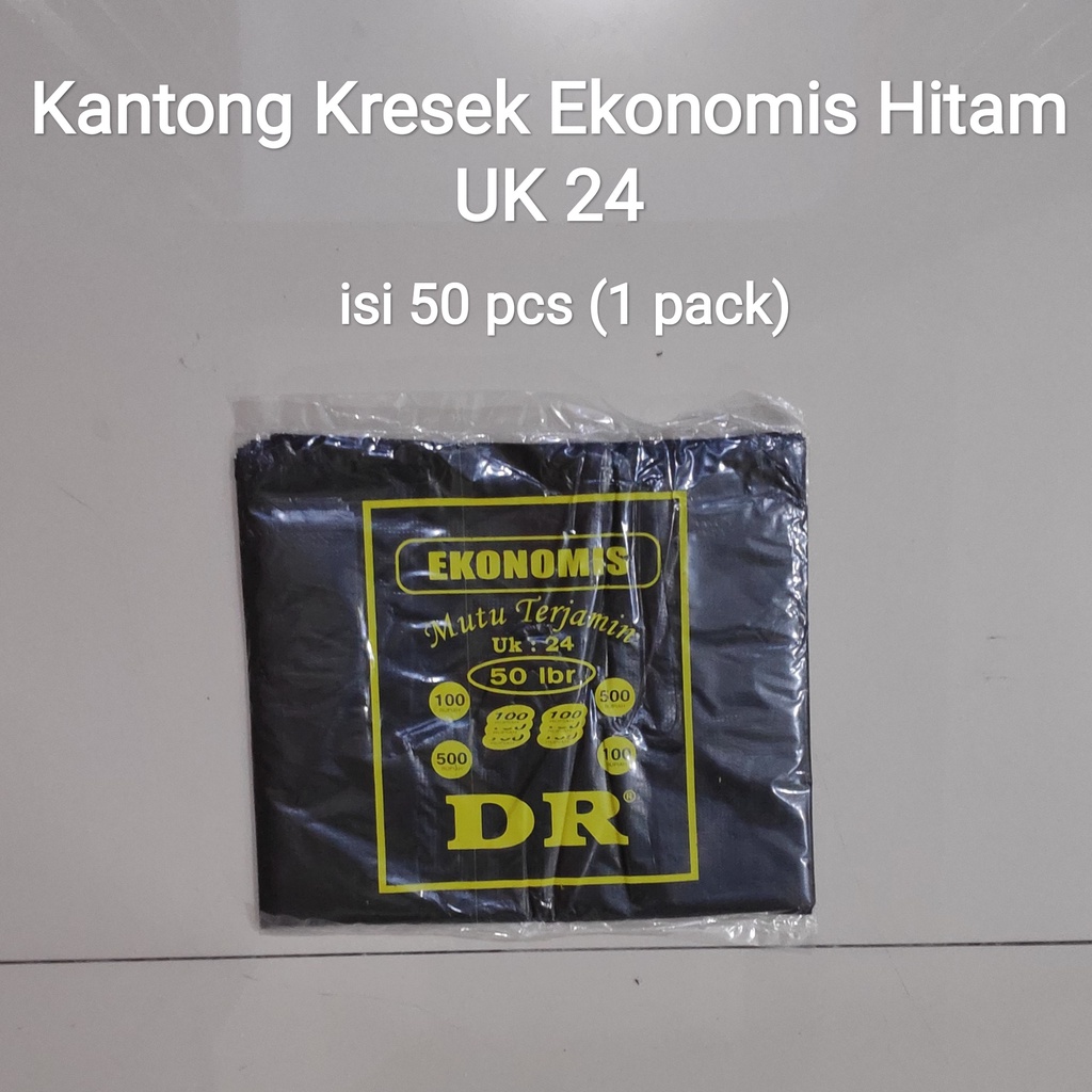 Eko 28/24/15 | Kantong Kresek Ekonomis Uk 28 / 24/ 15 (isi 50 Lbr), Kantong kresek tipis