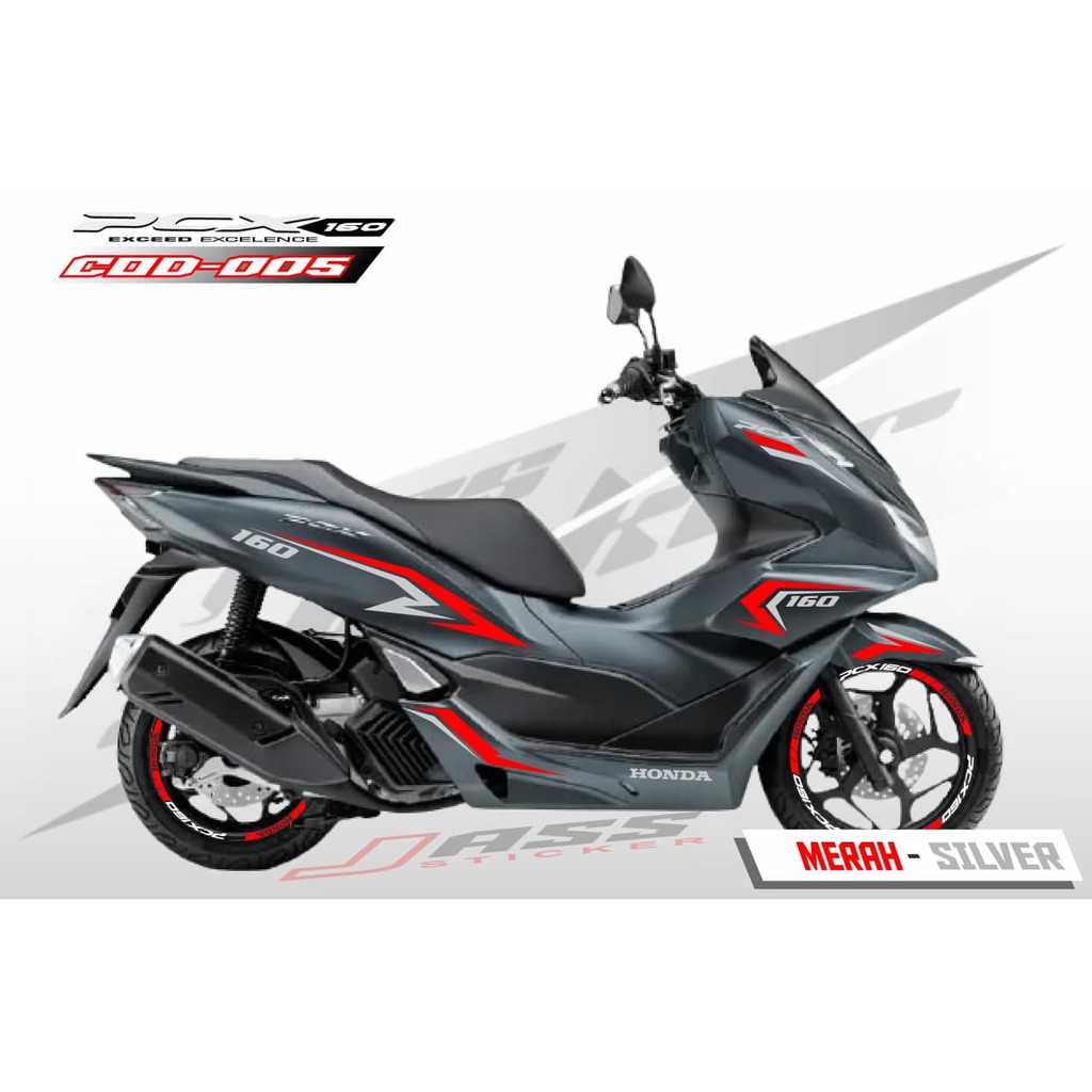(COD) STICKER CUTTING PCX 160 + SIKER PELEK / STIKER STRIPPING PCX 160 / STRIPING VARIASI PCX
