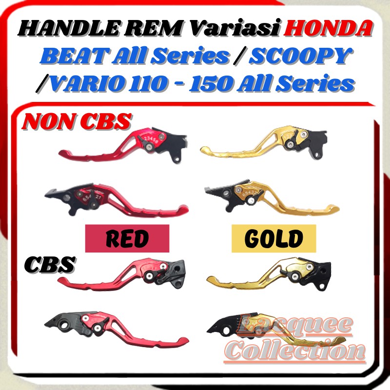 Handle Handel Hendel Rem Variasi CNC Vario 110-125-150 Old/New Beat New ISS ESP Beat POP Scoopy