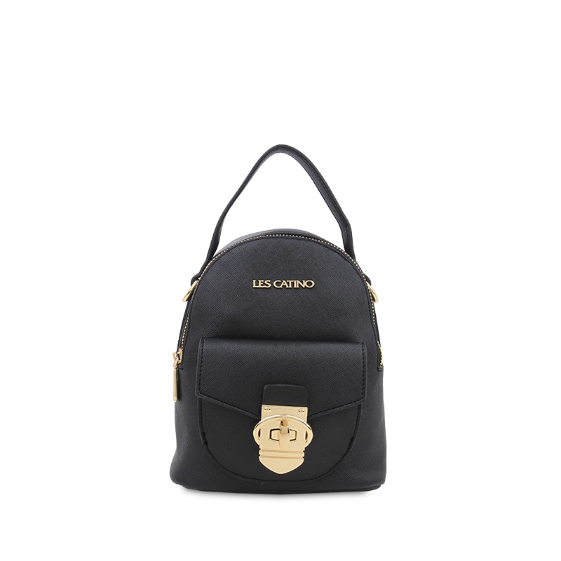 Tas Selempang Les Catino Columbia Mini Backpack-Black