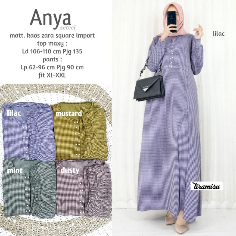 Setelan  Celana Wanita Matt Kaos Zara - Anya SetCel Origin By Tiramisu